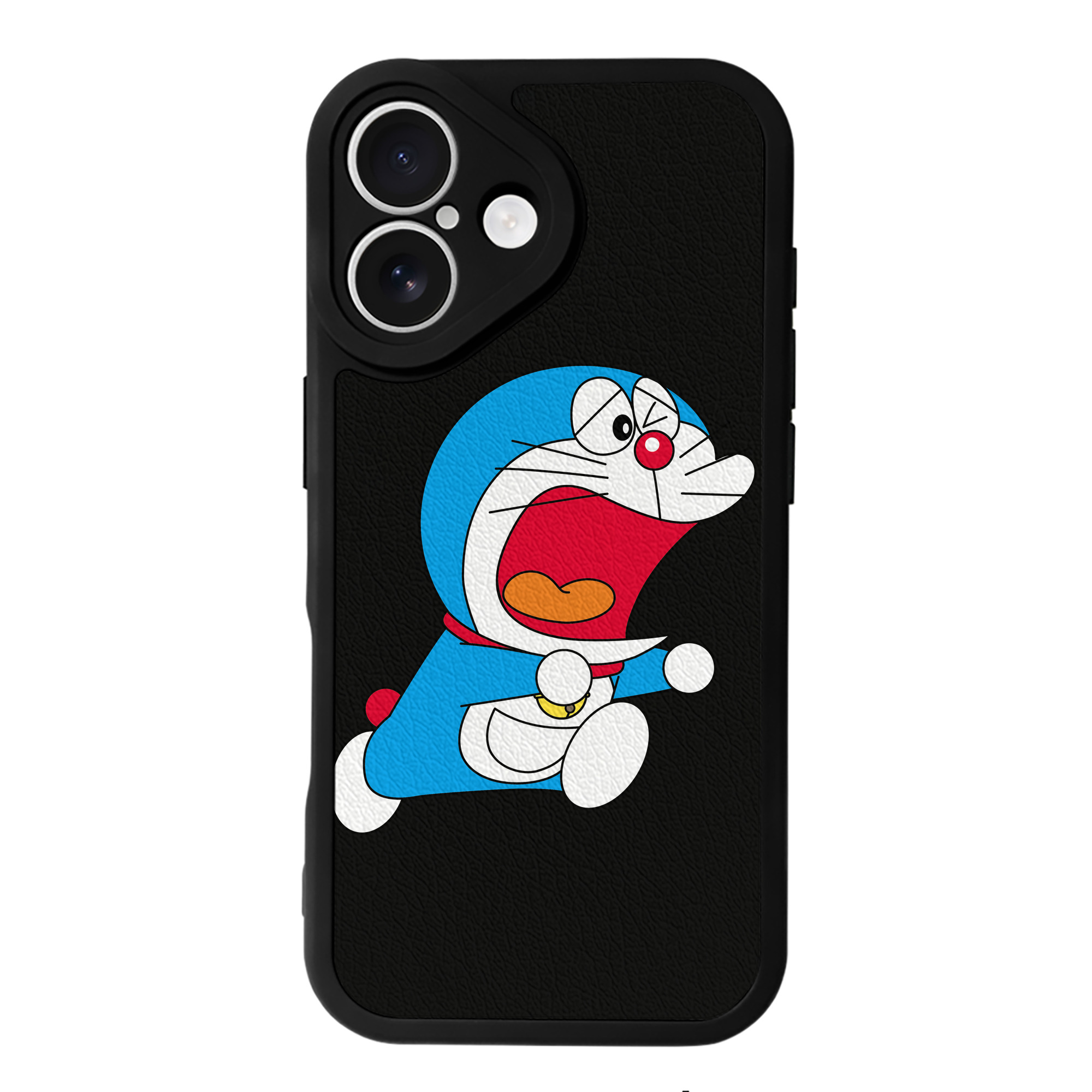 （画像用） ドラえもん Doraemon 【iPhone 16シリーズ対応】シリコンスマホケース（レザー調） 材質：シリコン